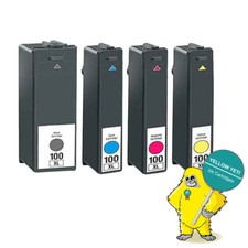 4 Ink Cartridge for Lexmark 100 Interact S601 S605 S606 S608 S409