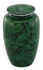 At Peace Memorials Classic Green Cremation Urn for ashes 200 CI