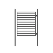 ALEKO Swing Steel Garden  Yard Pedestrian Gate 5 x 4 feet Milan Style