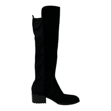 H by Halston Jessica Suede Knee-High Riding Boots Womens Size 7M