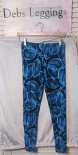 Women's Blue Leggings One Size 3-14 New In Package