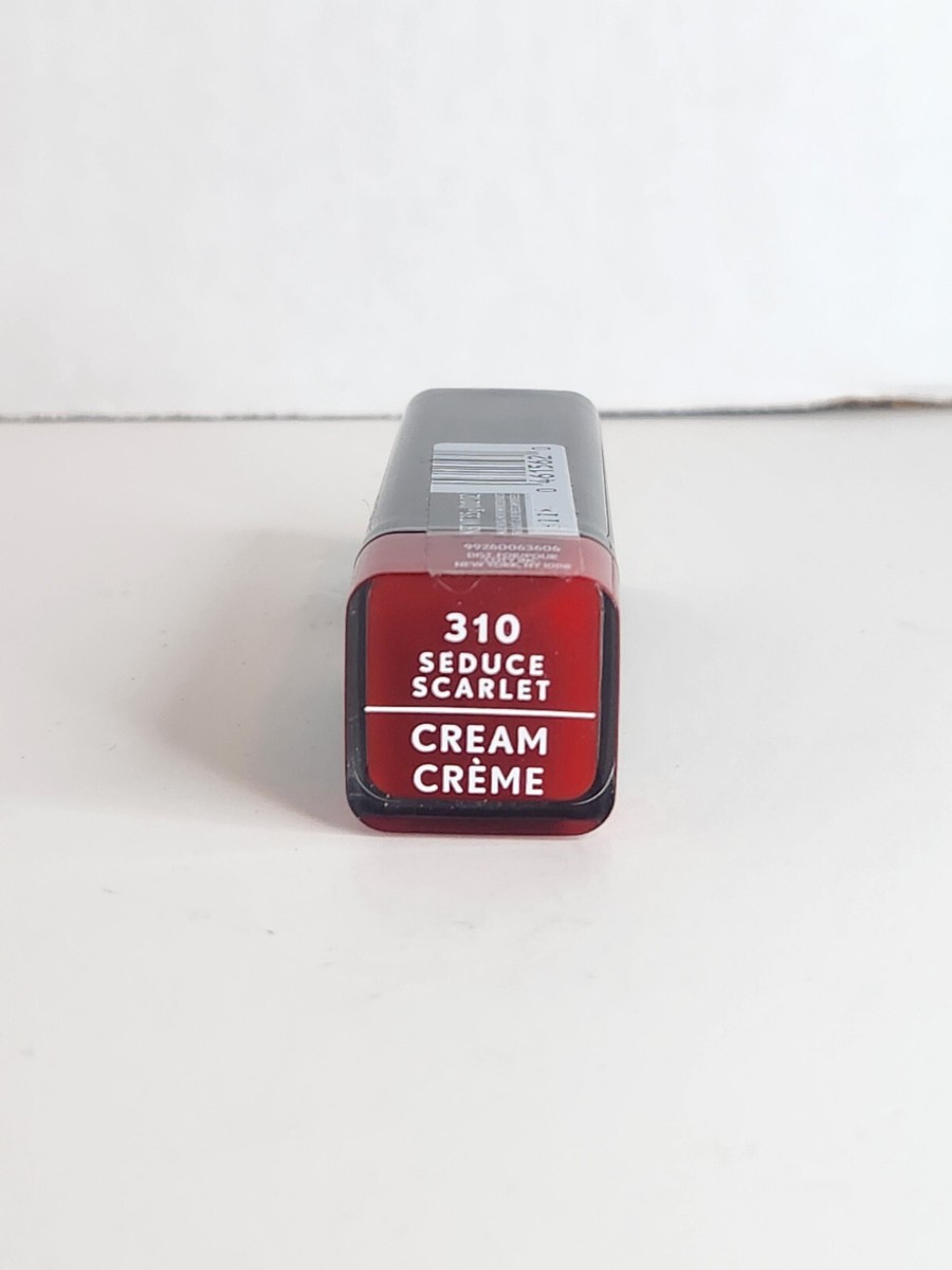 口紅 COVERGIRL EXHIBITIONIST 310 COVERGIRL Exhibitionist Cream Lipstick, 310 Seduce Scarlet