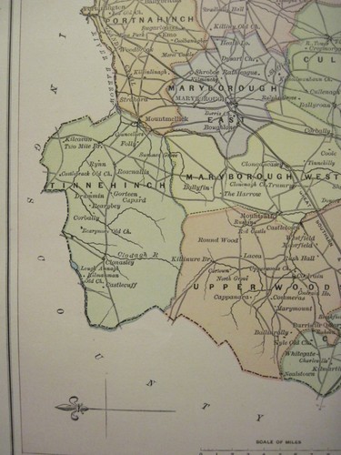 Irish Map QUEENS COUNTY Laois Laoix Baronies Ireland Midlands Thomas Kelly 1881 - Picture 7 of 9