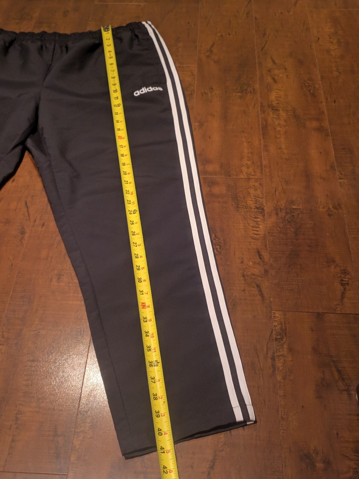 Adidas Essentials 3-Stripes Wind Pants Black Size… - image 5