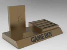 NINTENDO GAMEBOY Display stand with game holder Custom Colors game boy