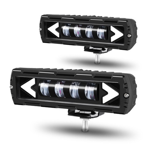 2X 6inch LED Work Light Bar Spot Pods Fog Driving Lamp Offroad Truck Amber White - Picture 13 of 14