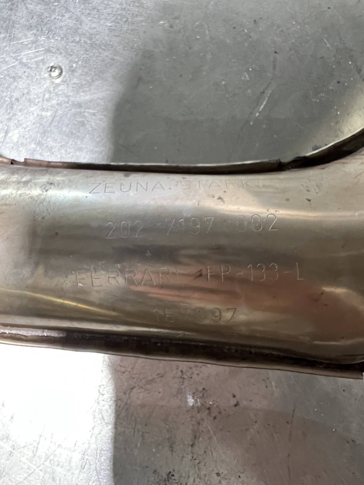 Ferrari 550, Left And Right Exhaust Extension Pipe, Used, P/N 167996 & 167997