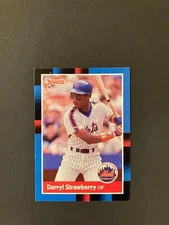 1988 Darryl Strawberry Card#439 Redline triple- error with blue Dot misprint TM