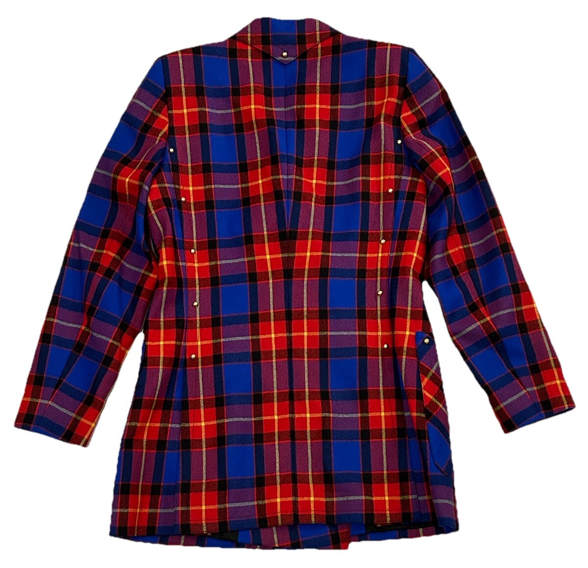 ESCADA by MARGARETHA LEY エスカーダ ジャケット Escada by Margaretha Ley Vintage Women's Red Blue Plaid