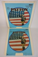 Patton CED Video Disc Movie 2 Disc Set RCA Selectavision Disc 1 2 UNTESTED