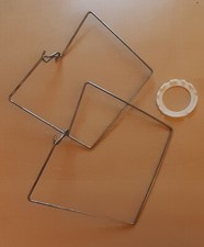 Drahtgestell für Lampenfolie Lampenschirm Lampen Selber  Basteln DIY Kreuz 15x19