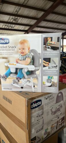 Chicco Pocket Snack Booster Seat, Grey Box Is Damaged...item Unused