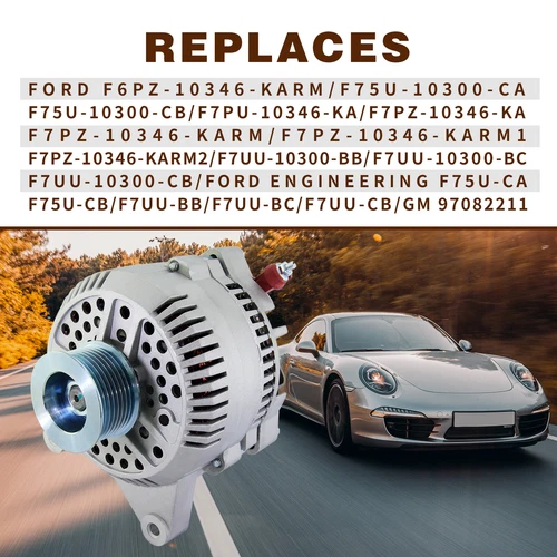 New Alternator For Ford Expedition F/E Series Truck 4.6L 5.4L 6.8L V8 97-01 130A - Afbeelding 3 van 5