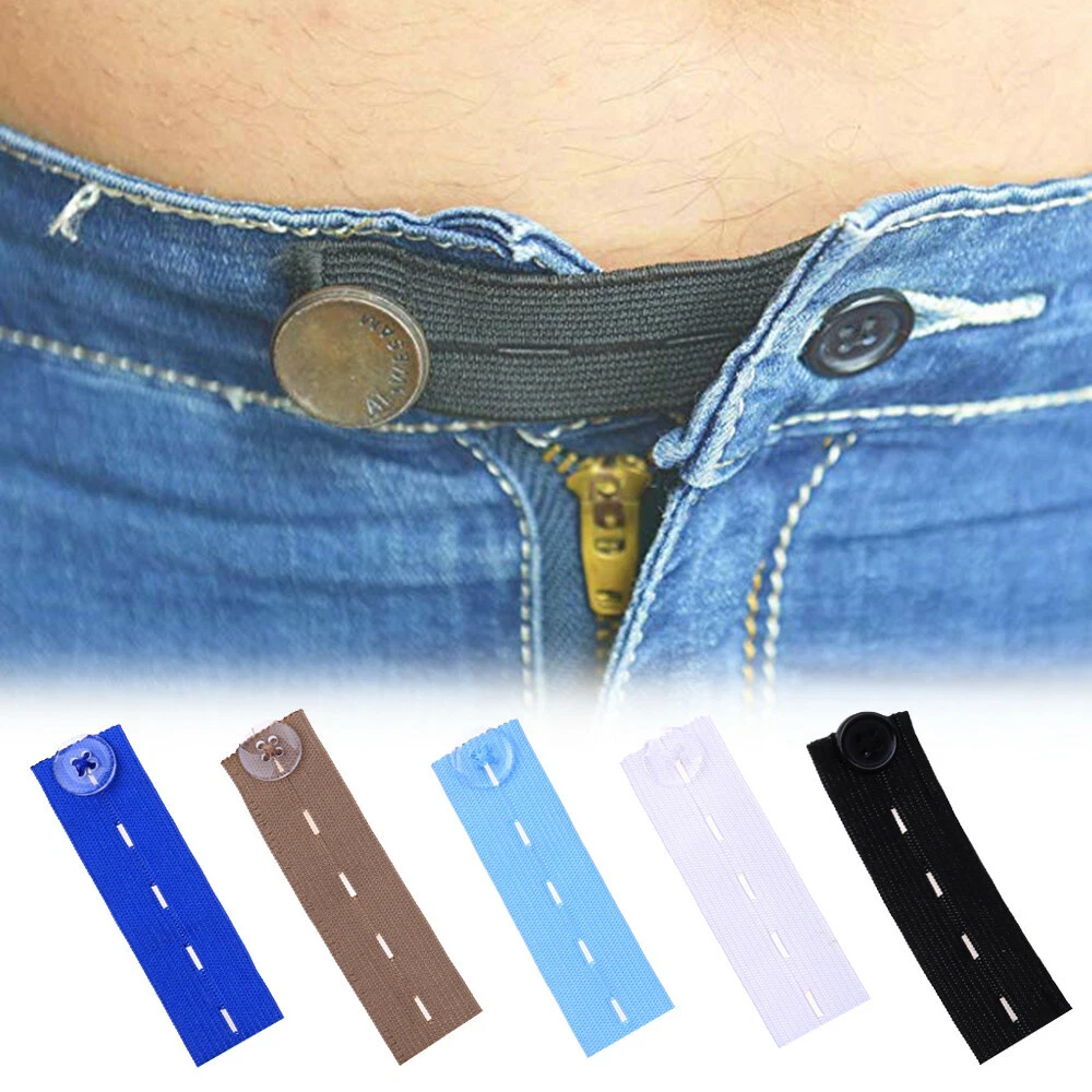 Maternity Pregnancy Adjustable Waist Jeans Trousers Band Belt Extender  Elastic 