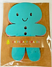 5 chipboard gingerbread boy bulletin board classroom teacher supply xmas NIP