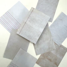 Lined Grid Collage Style Journal Planner Stickers Scrapbooking