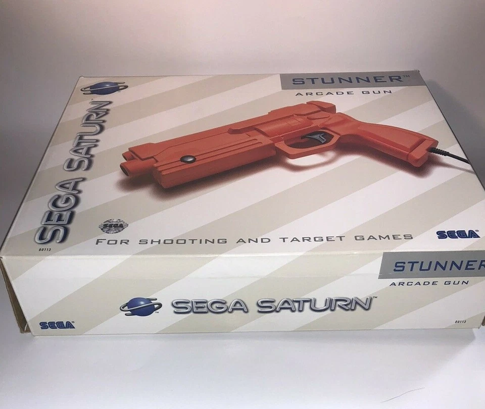 Authentic Official Sega Saturn Stunner Arcade Zapper Gun IN ORIGINAL BOX NICE - Image 4 of 4