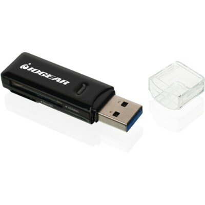 Iogear GFR305SD Compact USB 3.0 SD SDHC SDXC MicroSDXC MMC Card Reader/Writer