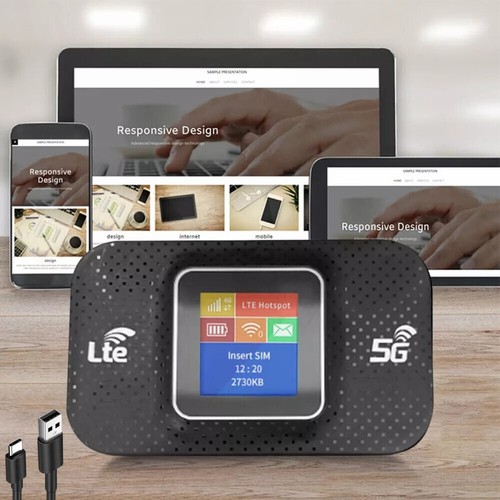 NEU 4G LTE Tragbare Mobiler Wireless WLAN Router Hotspot WiFi Modem SIM Karte - Afbeelding 11 van 14