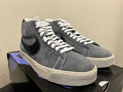 NIKE SB 81 Blazer Grey Black Suede high QS Sz 2006 Low Pop - Main Image