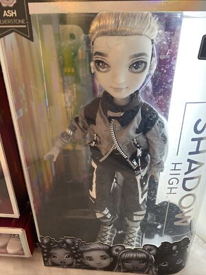Rainbow High Shadow High Series 1 Ash Silverstone- Greyscale Boy Fashion Doll 