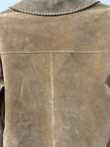 Marsh Landing Leather 2 Piece Size 10 Womens Cowgirl Tan Long Skirt & Top - Picture 13 of 21