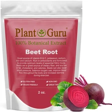 Red Beet Root Powder Beta Vulgaris Non-GMO Nitric Oxide Extract Super Food Juice
