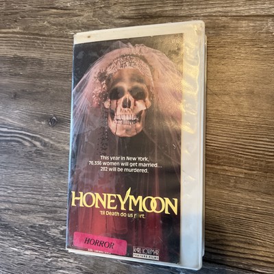 Honeymoon Vintage 1985 VHS Tape KLV-TV Karl-Lorimar Video Nathalie Baye Horror