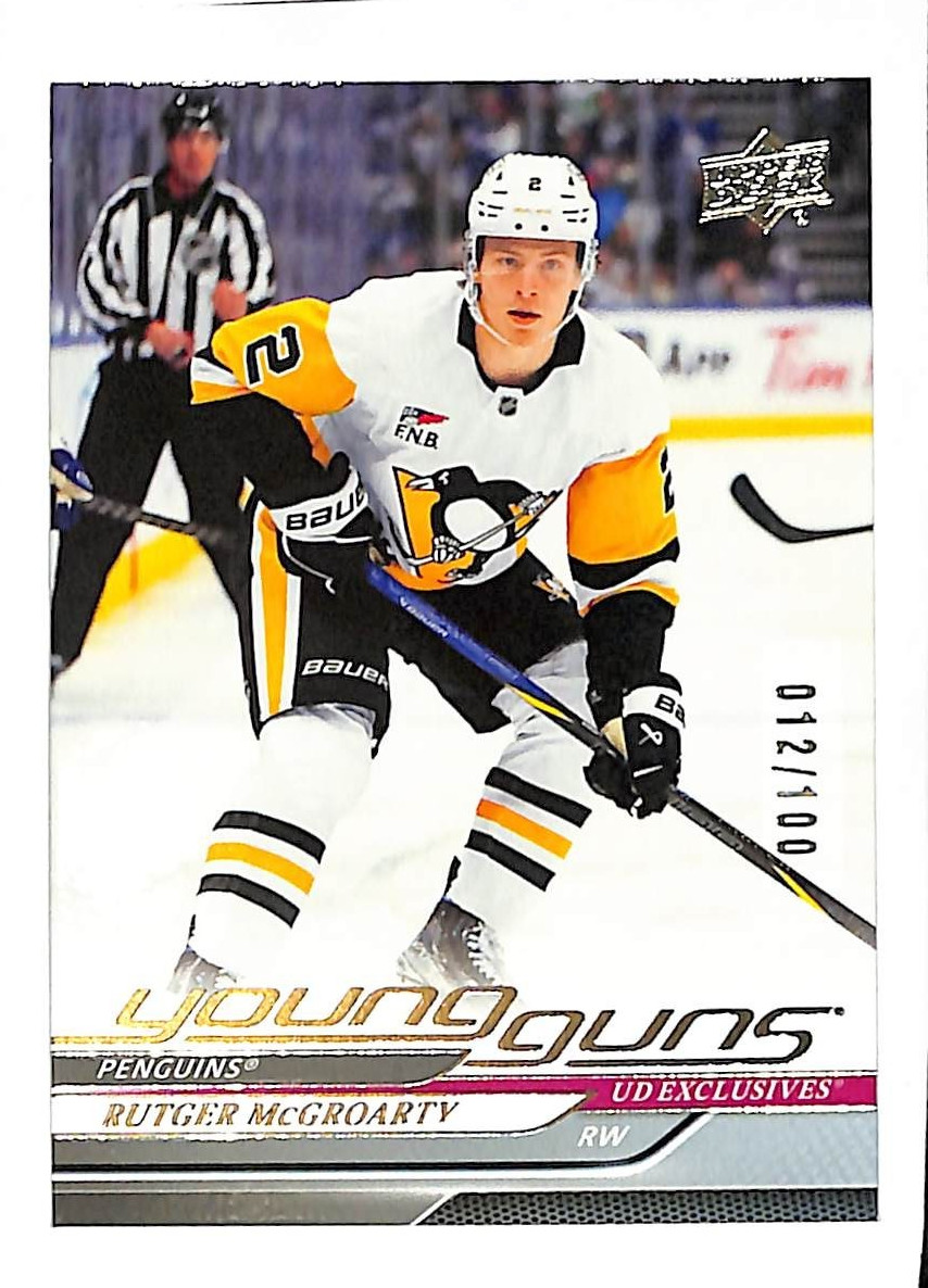 2024-25 Upper Deck Exclusives #474 Rutger McGroarty YG 12/100
