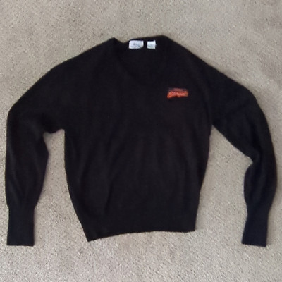 Rochi VINTAGE Cincinnati Bengals NFL Sweater Black/Orange V-Neck Size L