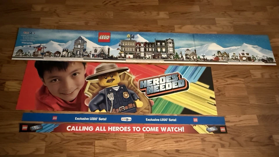 Праздничная картонная витрина магазина LEGO, героям нужна валентная вставка + полочные полоски - Изображение 3 из 4