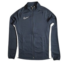 Nike Jacket Mens S Navy White Dry Academy Track Full Zip Pocket Cuff Breathable