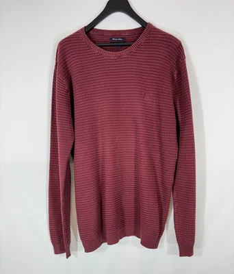 Pull femme GANT Premium en coton XL col rond tricoté rouge extensible - Photo 1/4