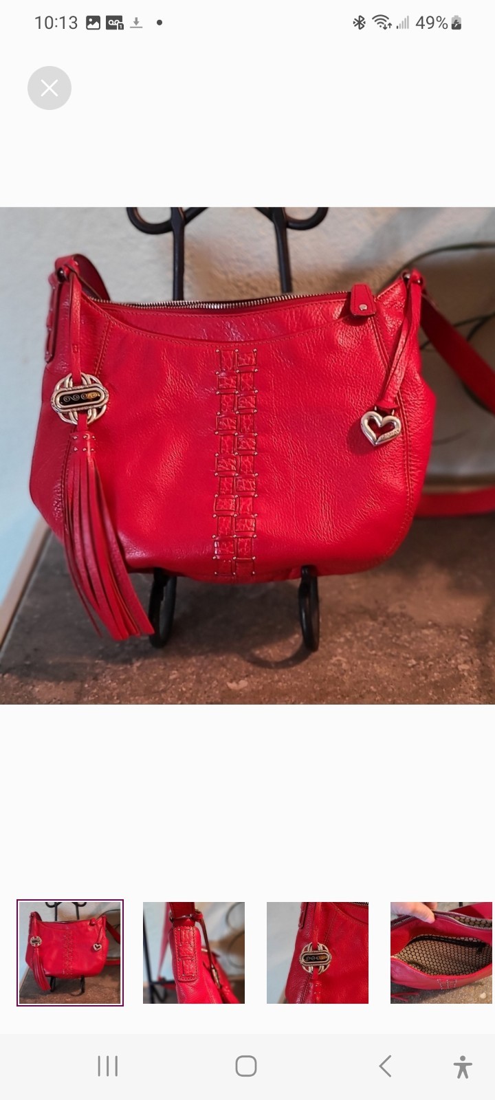 Brighton Medium Leather Crossbody Purse