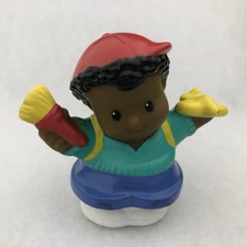 Fisher Price Little People Michael Figure W/ Yellow Toy Airplane