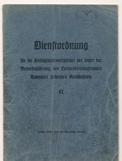 Original! Order of the Hanover State Small Railway Office