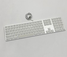 Genuine Apple A1243 USB Wired Aluminum Keyboard with Numeric KeyPad - Tested