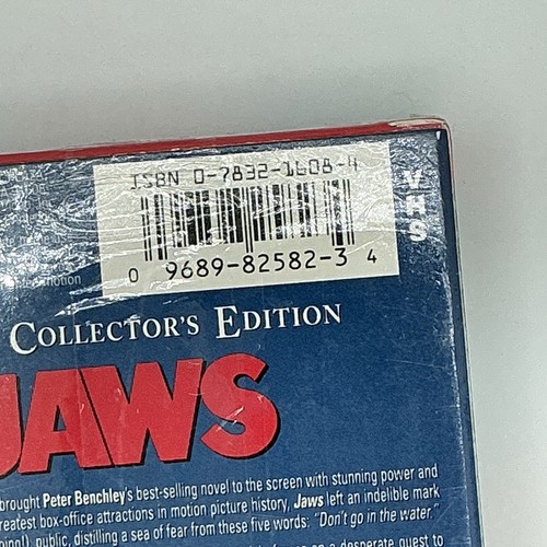 Jaws 1995 Special Collector's Edition VHS Letterboxed Format Sealed Watermarked - Picture 4 of 6