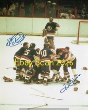 GLENN RESCH & TED HARRIS Signed FLYERS vs ISLANDERS BRAWL/FIGHT 8x10 Photo