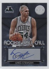 2012-13 Totally Certified Rookie Roll Call Silver Greg Stiemsma #98 Auto 15kx