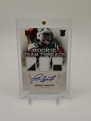 2013 Panini Momentum Rookie Threads Auto Geno Smith /10 Read Description