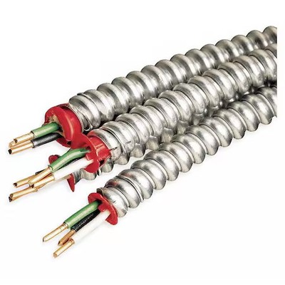Afc Cable Systems 2159S42-00 Metal Clad Building Cable, Mc, 12 Awg, 3C With