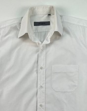 Givenchy Men White Long Sleeve French Cuff Dress Shirt Size 15.5