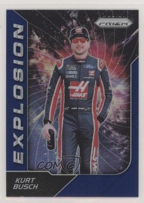2018 Panini Prizm Explosion Blue Prizm 98/99 Kurt Busch #84 1ax