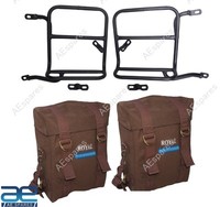 Braune Packtasche Beutel Mit Passform FüR Royal Enfield Neu Klassisch Reborn 350