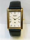 VINTAGE SEIKO SLIM QUARTZ WHITE DIAL JAPAN MEN'S WORKING DRESS WATCH