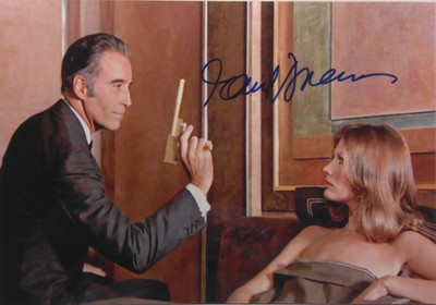 Maud Adams orig, Autogramm  20x30 James Bond 007 GOLDEN GUN