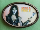 KISS Rock Band " VINNIE VINCENT"   Epoxy PHOTO MUSIC BELT BUCKLE - NEW!