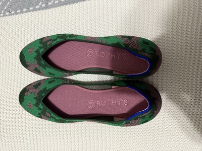 LIMITED EDITION Rothy's The Flat Botanicamo Green Ballet Flats Loafers - SZ 10