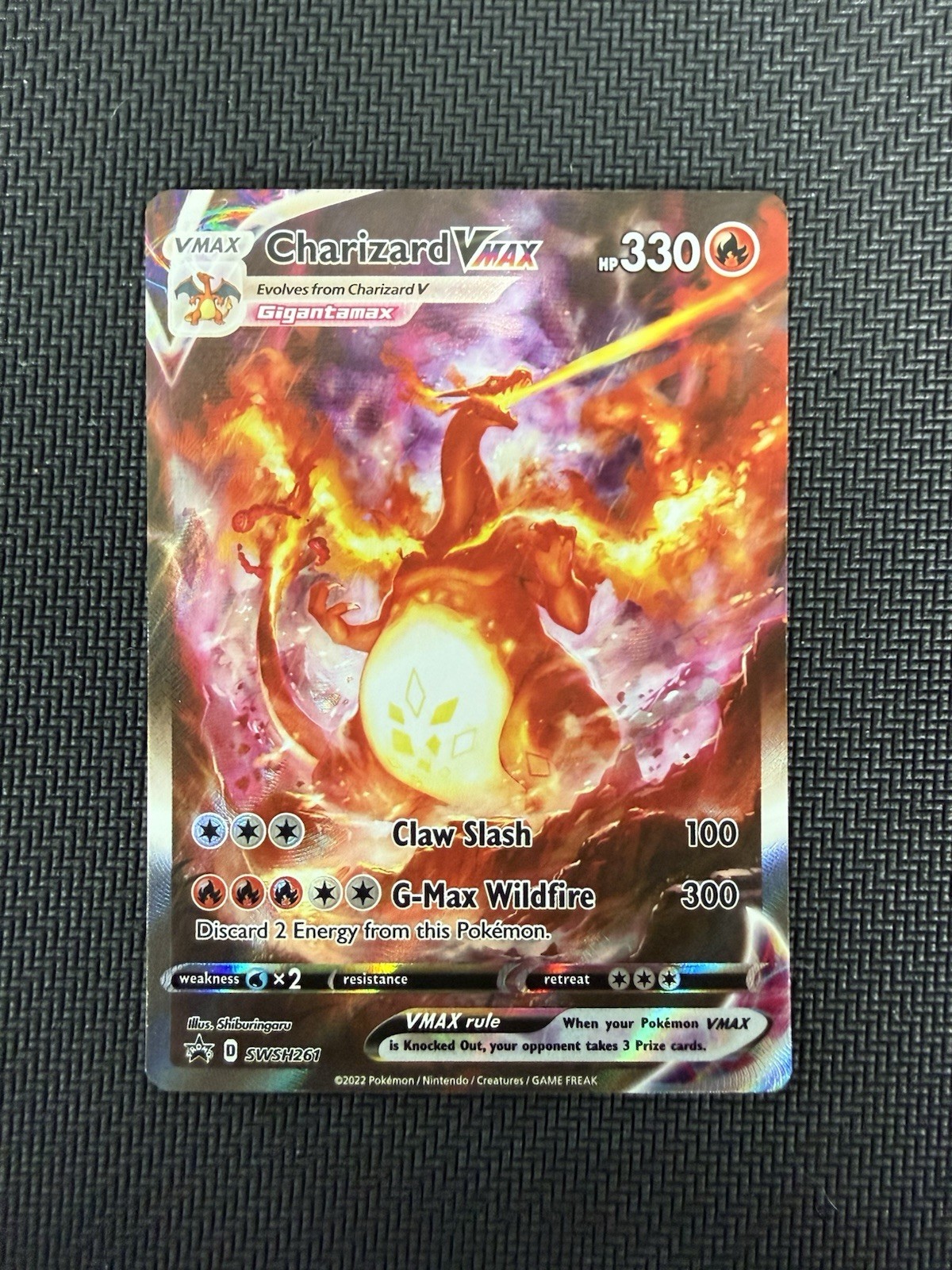 Pokémon TCG Charizard VMAX SWSH261 Sword & Shield Promo Holo Card NM/M Condition
